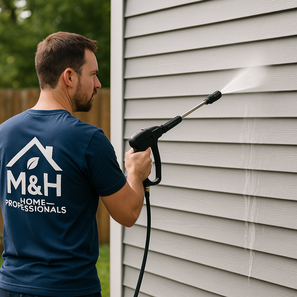 Powerwashing Siding